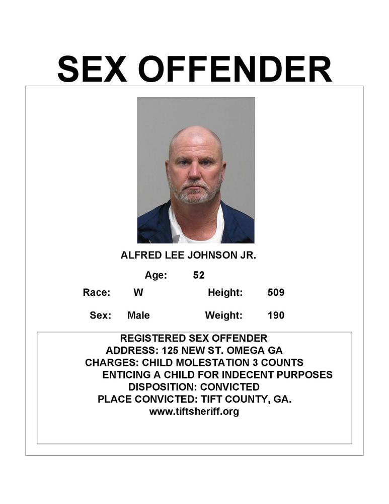 Sex Offender Registry Updates Press Releases Tift County Sheriff Ga 7466