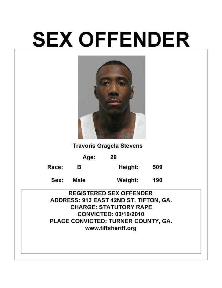 Sex Offender Registry Update Press Releases Tift County Sheriff Ga 3539