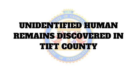 Human Remains Recovered In Omega Press Releases Tift County